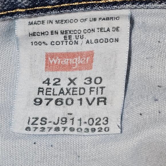 Wrangler Five Star Relaxed Fit Straight Leg Denim Jeans NWT Men's 42" x 30" - Picture 7 of 9